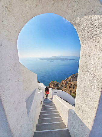 santorini stairs gig